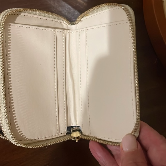 Adrienne Vittadini Gold Zip Around Wallet - Picture 5 of 8